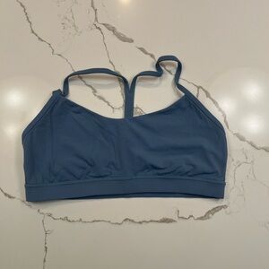 Lululemon Flow Y Bra, Code Blue, Size 12
